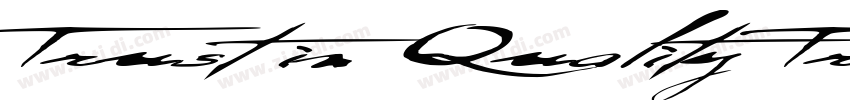 Trust in Quality Tr字体转换